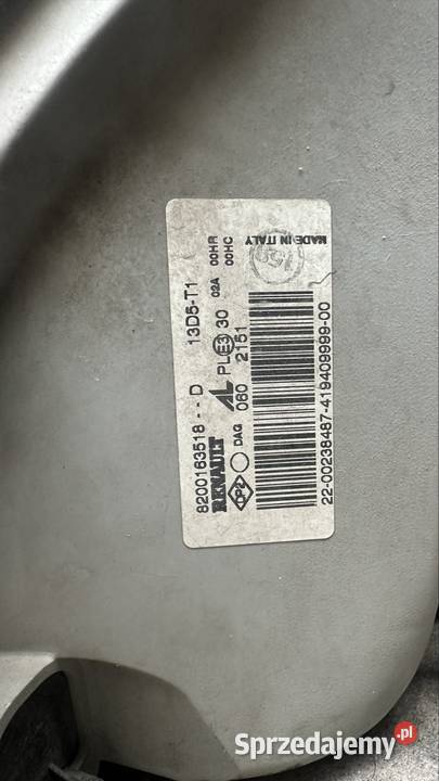 Lampy przód przednie Renault Master II 2 komplet osobowe Lampy przednie Dębica