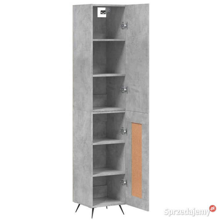 Wysoka szafka szarość betonu 345x34x180 Warszawa sprzedam