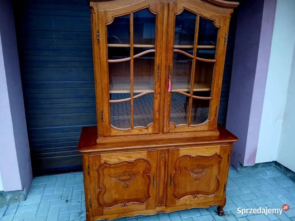 Witryna Ludwikowska Biblioteczka Komoda Stylowa Kamienna Góra