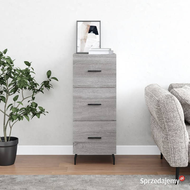 Szafka szary dąb sonoma 345x34x90 materiał