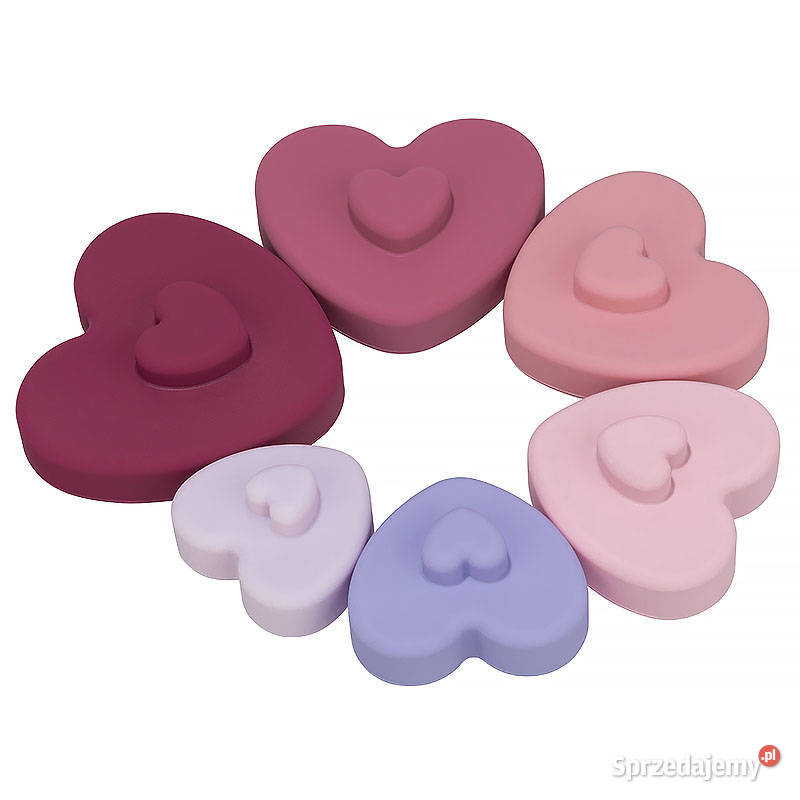Wieża Silikonowa Sensoryczna Serca Dusky Lilac Zabawki Chorzów