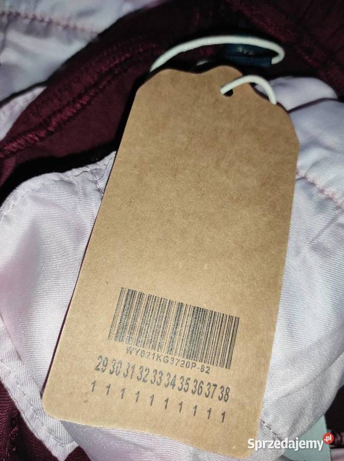 Krótkie spodenki męskie bordowe przed kolano 36 Warszawa sprzedam