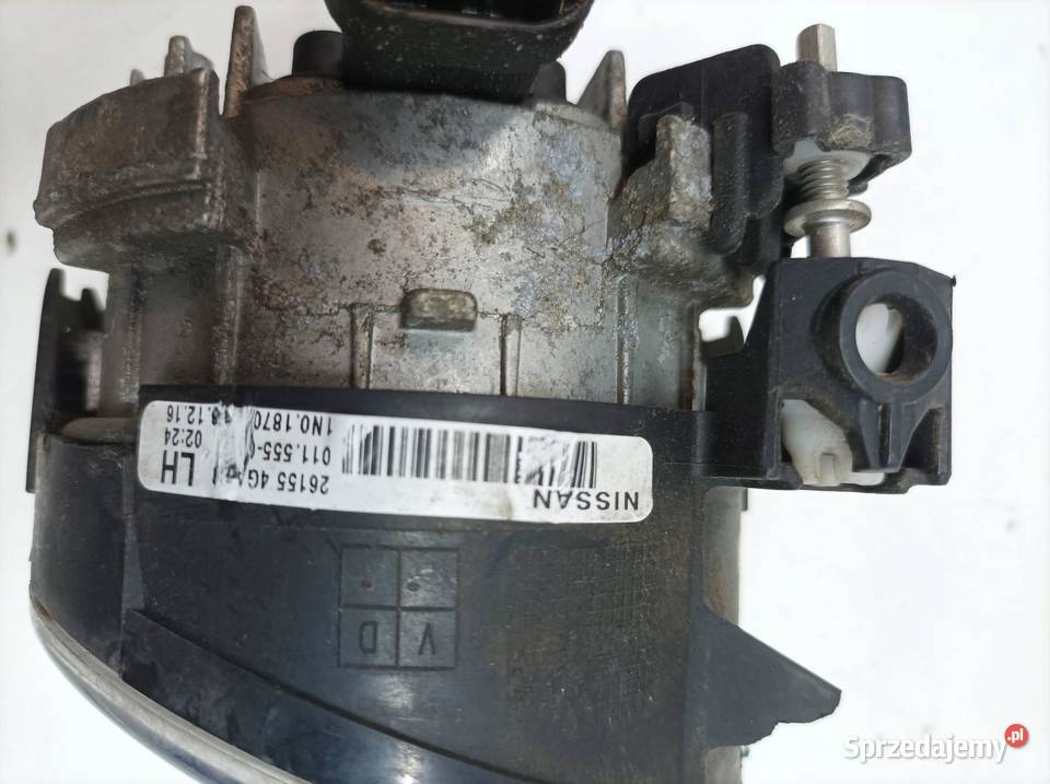 HALOGEN LEWY PRZÓD USZKODZONY 261554G Infiniti