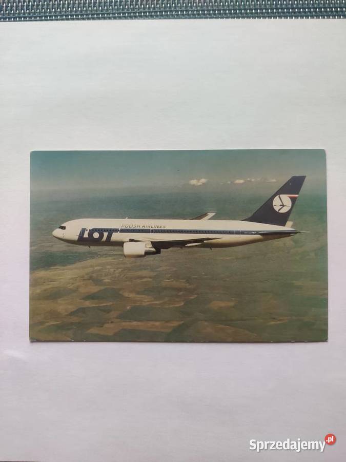 Pocztówka samolot Boeing 767 Myszków