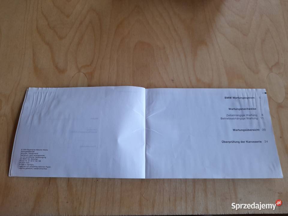 BMW Z4 E85 ksiażka serwisowa podlaskie Białystok sprzedam