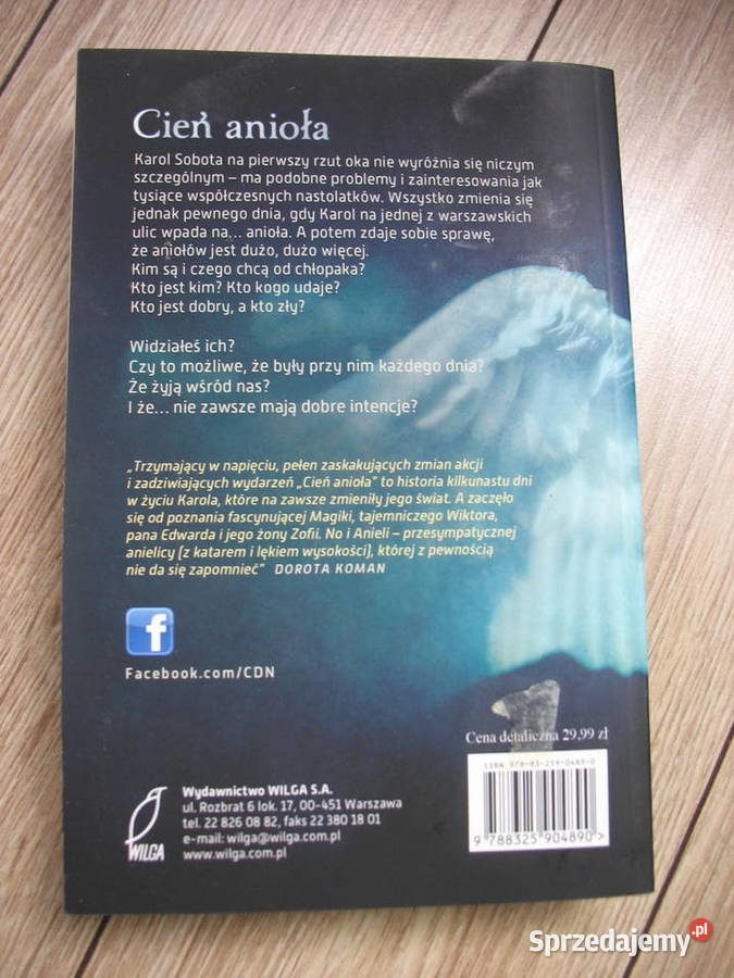 Książka CIEŃ ANIOŁA autor Iwona Czarkowska Super śląskie Sosnowiec