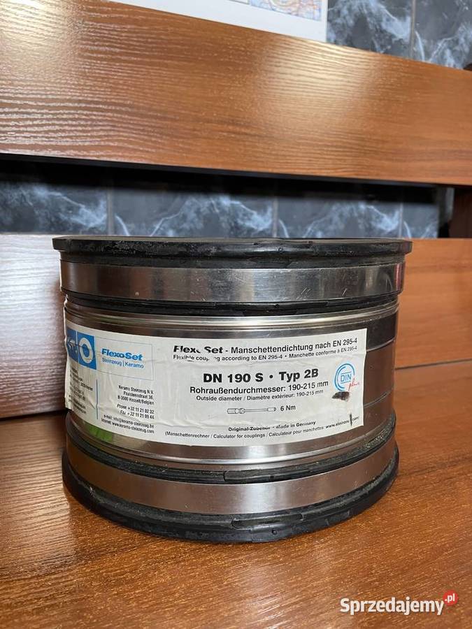Uszczelka mankietu DN190 S Typ 2 B Pozostałe Łazy