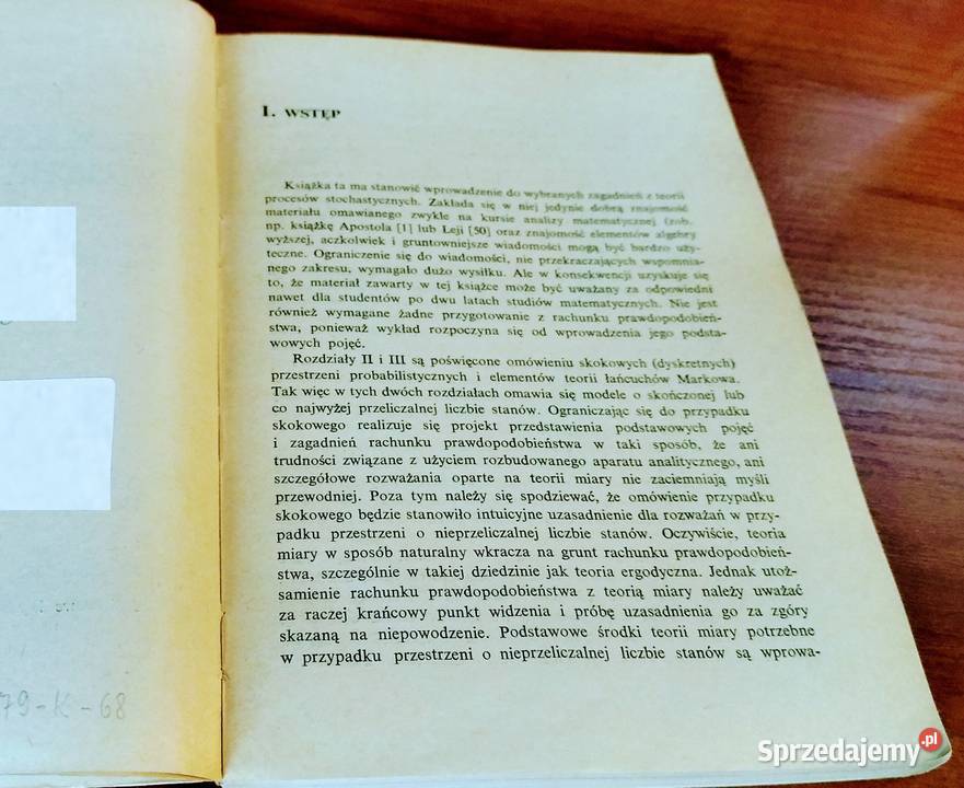 Procesy stochastyczne Murray Rosenblatt miękka Gdańsk sprzedam