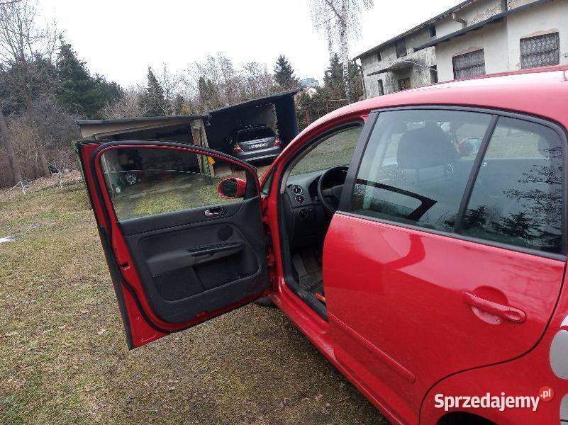 Czerwony VW GOLF PLUS 6 123OOO duża moc manualna Łódź sprzedam