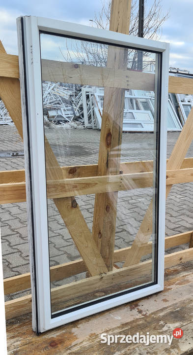 OKNO KacprzaK 75x128 FIX OKNA Używane Witryna Siedlce