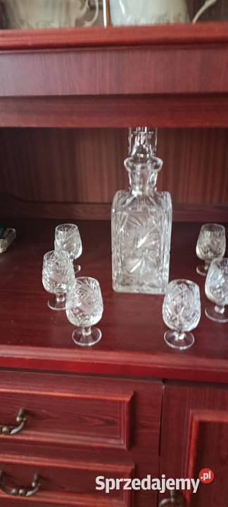 Karafkakieliszki kryształowa wys30 kwadrat o Wazony Wrocław