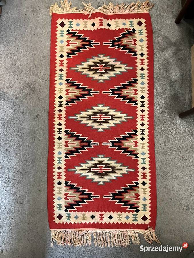 Dywan kilim wełniany art deco Antyki, Sztuka, Kolekcje Kraków