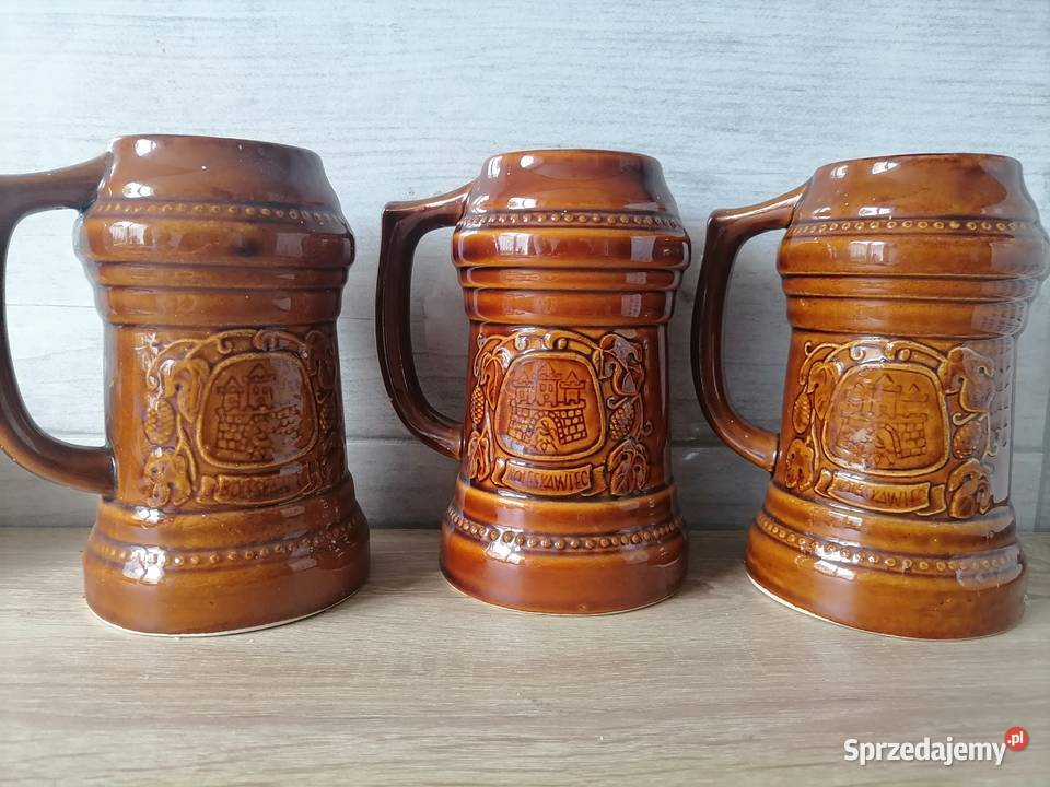 Kufle Ceramiczne Bolesławiec PRL Wałbrzych