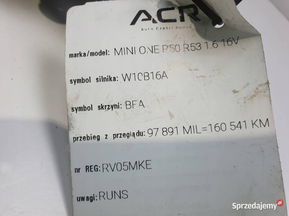 Mini One R50 R53 16 16V POMPA WODY wodna osobowe Układ chłodzenia Chełm