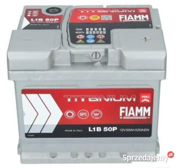 Akumulator FIAMM TITANIUM PRO 12V 50Ah 520A Pozostałe Łódź sprzedam