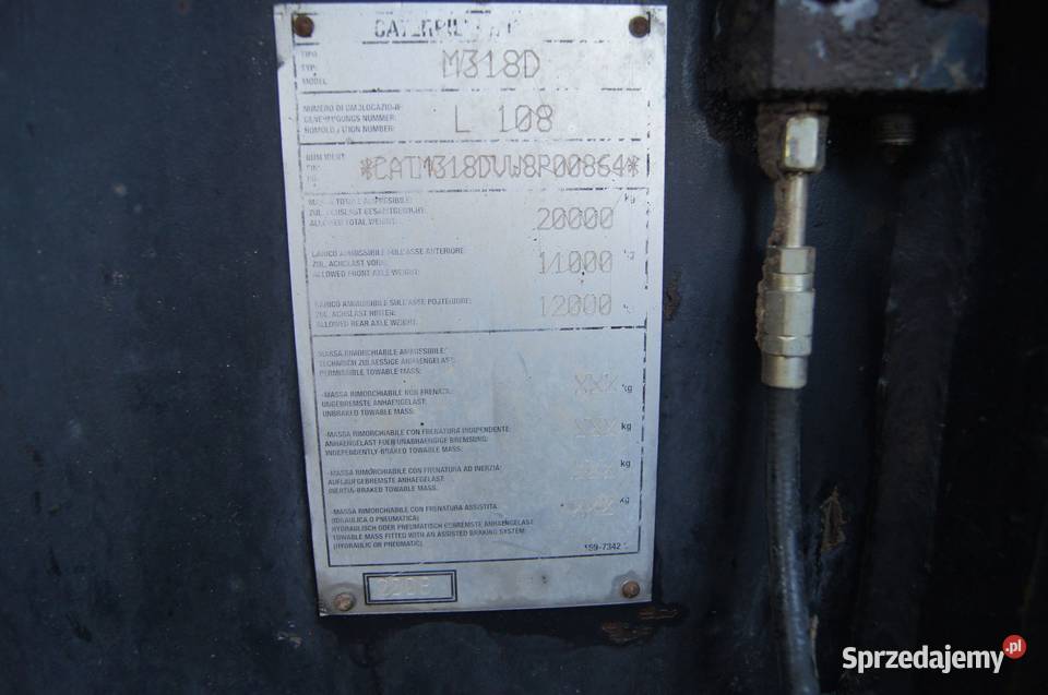 Koparka kołowa CAT M318D Olszyna