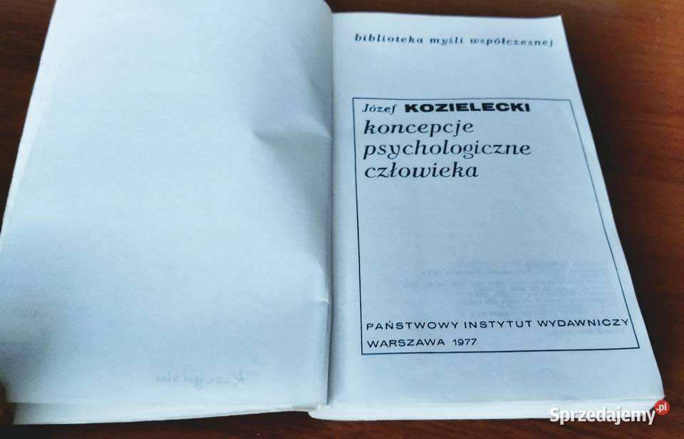 Koncepcje psychologiczne człowieka Józef pomorskie Gdańsk