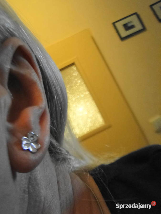 Cudne kolczyki srebro i emalia Warszawa