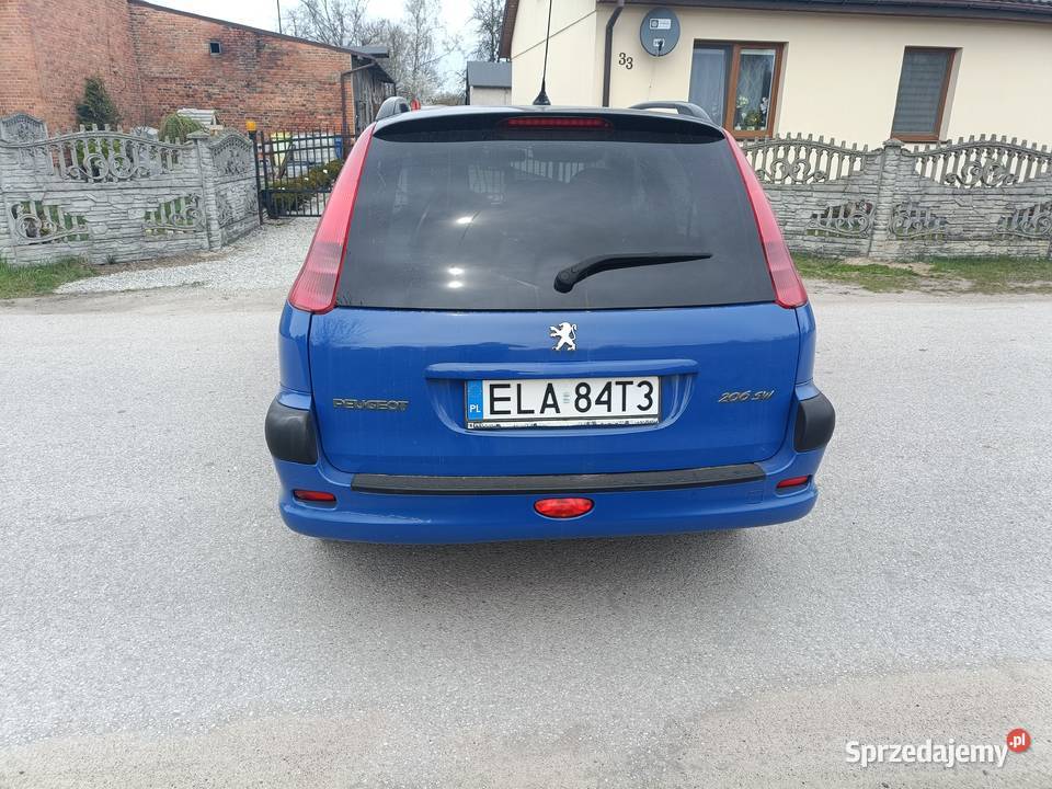 Peugeot 206SW 2003RBenzyna Przebieg169700 manualna łódzkie Łask