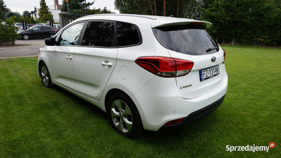 Kia Carens Super stan Gwarancja IV 2013 biały Zielona Góra