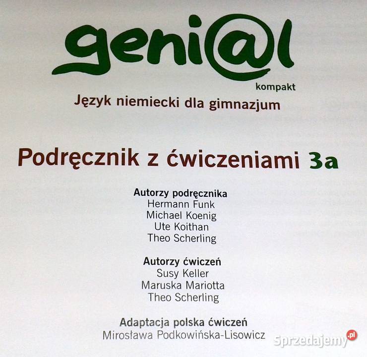 Genial 3A H Funk M Koenig U Koithan T Scherling Chełm