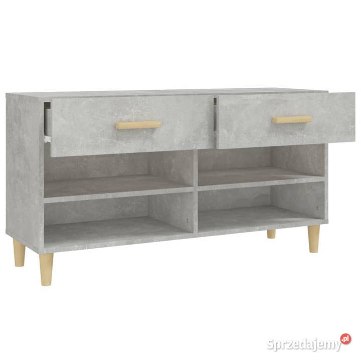 Szafka na buty szarość betonu 102x35x55 WM812820 mazowieckie Warszawa