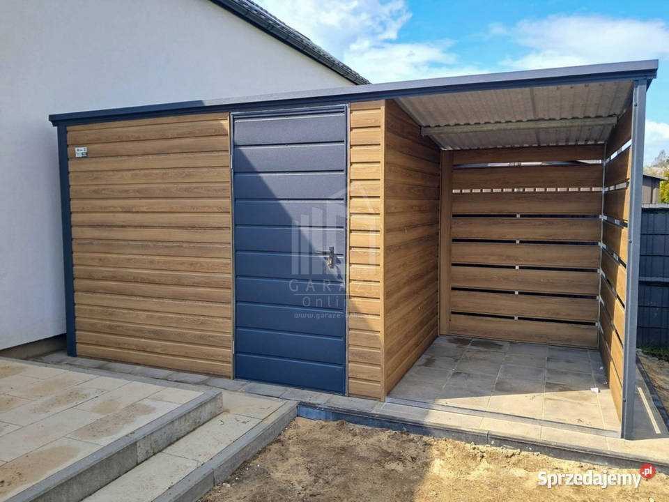 Schowek domek ogrodowy 3x2m wiata 15m drzwi Gryfice