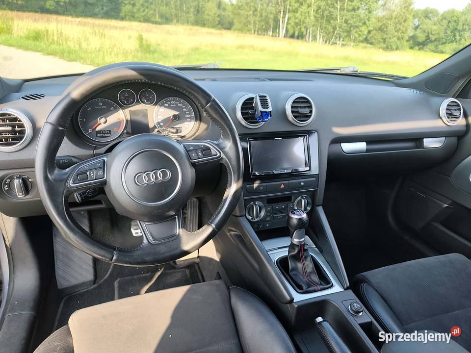 Audi A3 8P Sline 20TDI szyber alkantara koła nieuszkodzony Rudnik Wielki