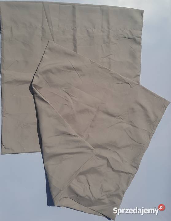 65x65 poszewka na poduszkę beżowa na zakładkę śląskie Gaszowice