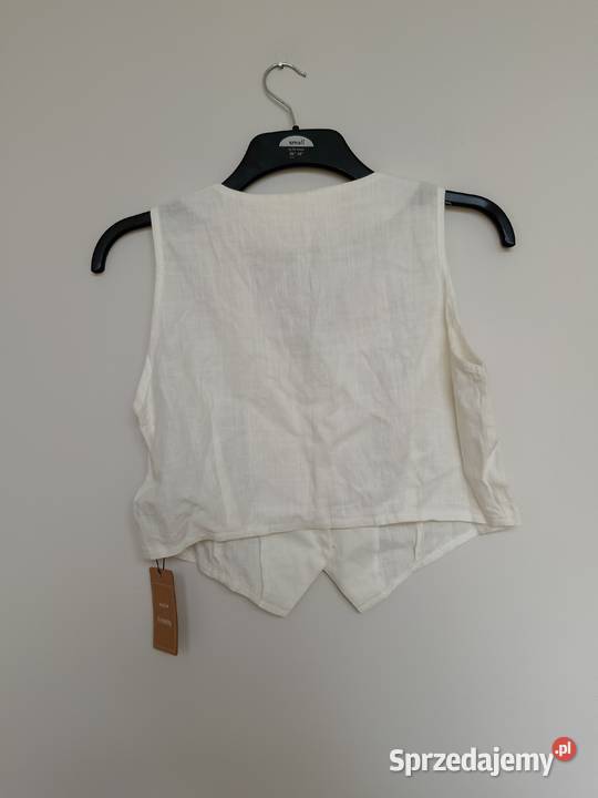 Kamizelka damska SHEIN biała wiskozowolniana na Gdynia