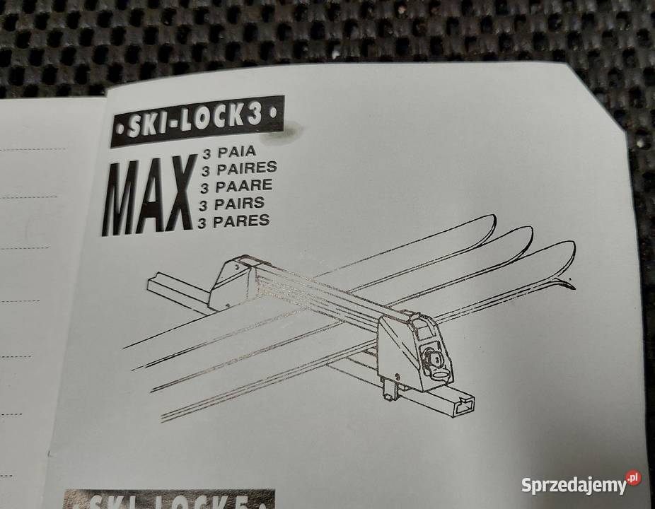 Uchwyt na trzy komplety nart Fapa zamykany Bielsko-Biała