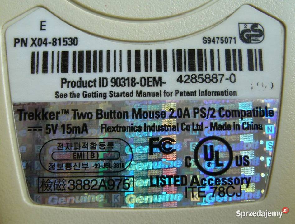 Myszka kulkowa 2 mazowieckie sprzedam