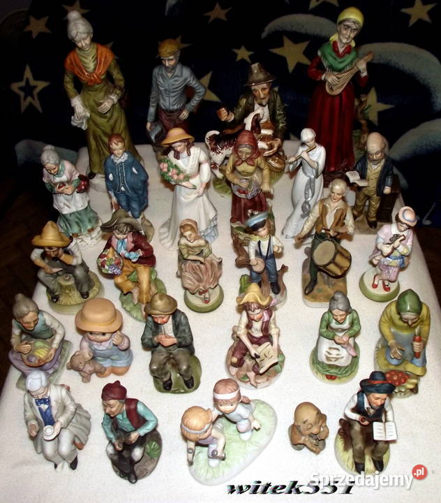 FIGURKA PORCELANOWA KOLOROWA BŁYSZCZĄCA PARA podkarpackie Stalowa Wola sprzedam