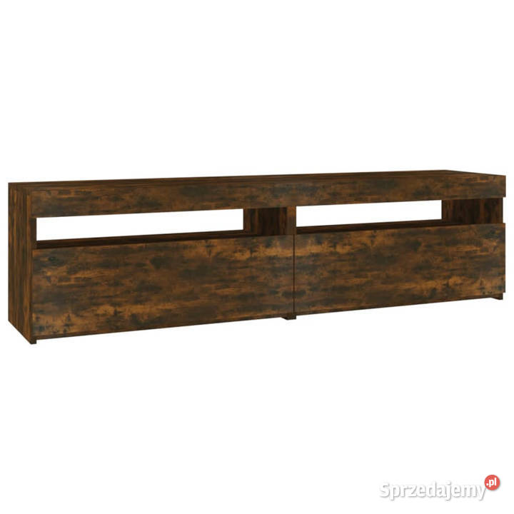 Szafki pod TV z LED 2 przydymiony dąb 75x35x40 Warszawa
