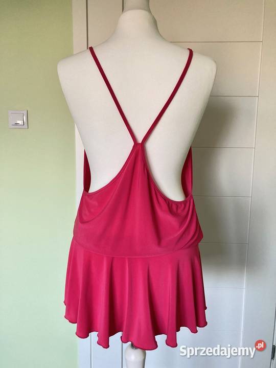 Nowa różowa plażowa sexy mini sukienka Brasilia Nisko