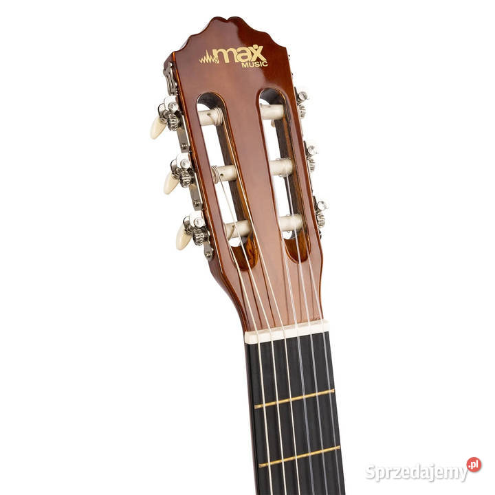 Zestaw Gitara Klasyczna Ciemny Naturalny klasyczna Gitary i akcesoria Poznań