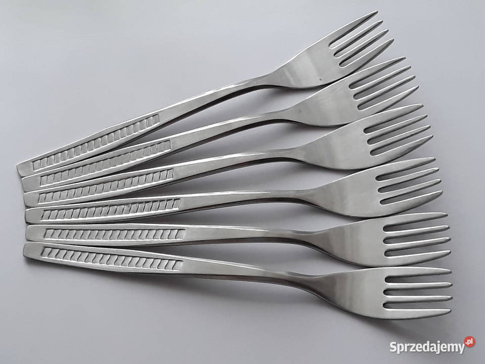 Widelce obiadowe KRATKA Polwid sztućce PRL Dąbrowa Górnicza