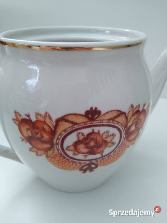 Zestaw czajnik czajniki cukiernica Porcelana Gdańsk