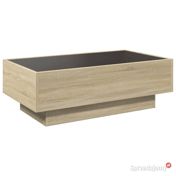 Stolik kawowy z LED dąb sonoma 90x50x30 WM847520 Warszawa