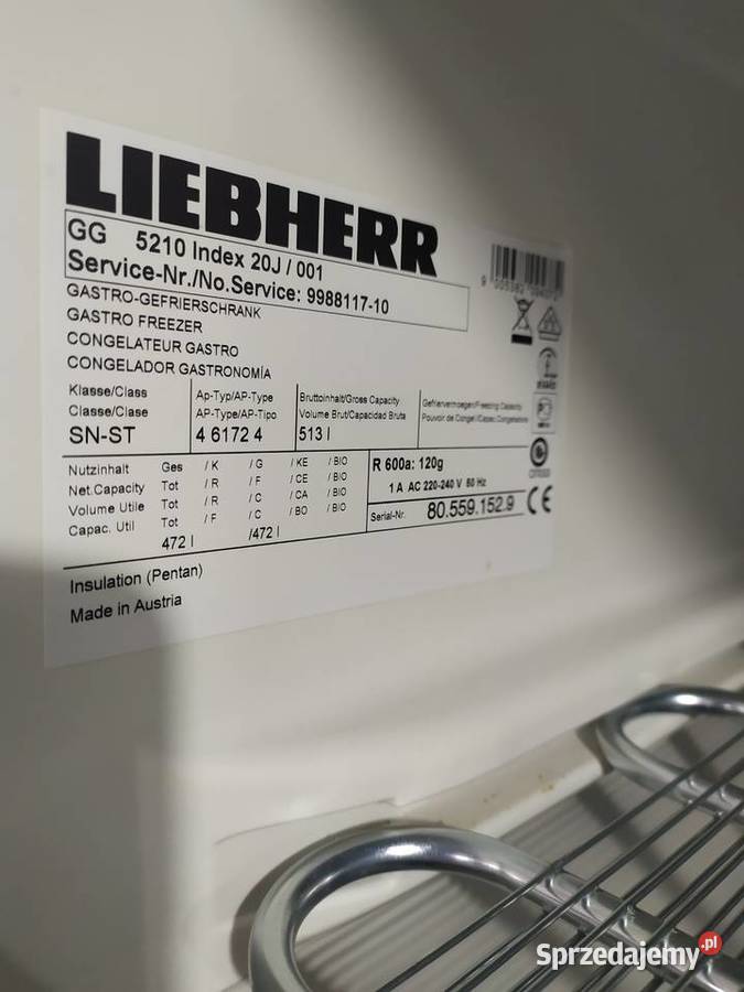 Szafa mroźnicza Liebherr GG 5210 Profiline biała