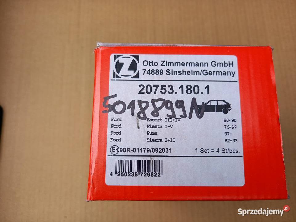 5018899 Zimmermann klocki hamFiesta Puma Sierra Kraków