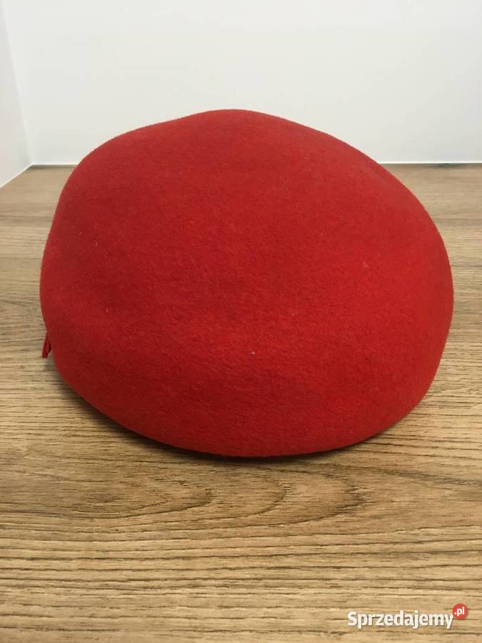 Kapelusz damski melonik beret PRL
