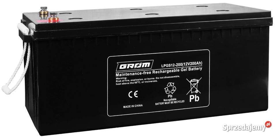 Akumulator żelowy 12V 200Ah GROM LPGS12200 Częstochowa