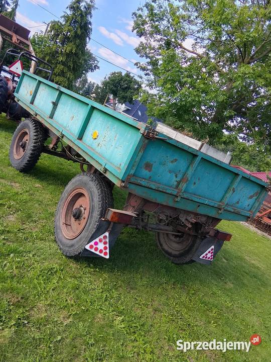 Przyczepa rolnicza d46 sztywna nieuszkodzony
