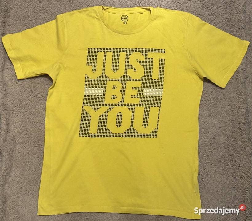 Żółta koszulka Just be you 176 Smyk Cool Club krótki Pruszków