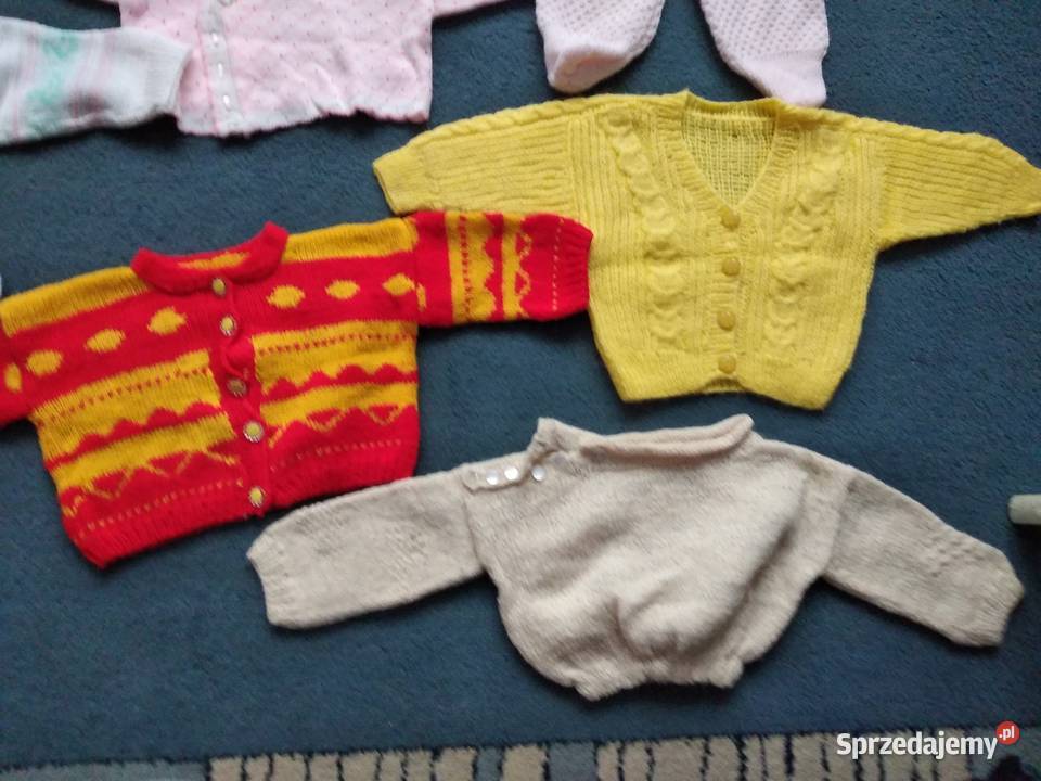sweter sweterki dziewczęce 62 68 zestaw Poznań