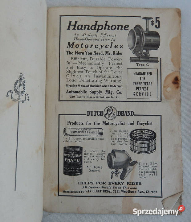 Klaxon Harley Indian Bydgoszcz