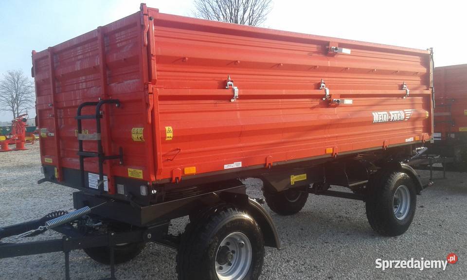 Przyczepa dwuosiowa Metal Fach T7102 8 t ton nieuszkodzony Sieradz sprzedam