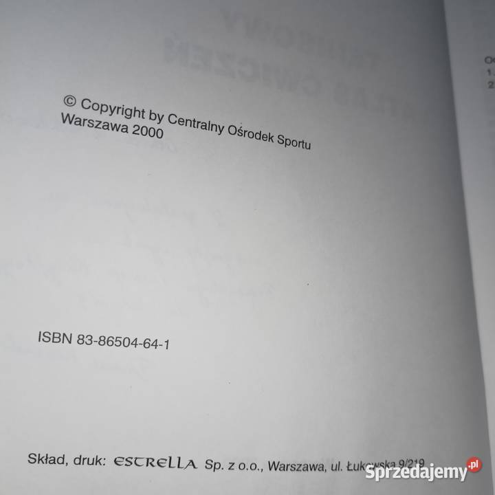 Tenisowy atlas ćwiczeń książki Warszawa tradycyjny podręcznik