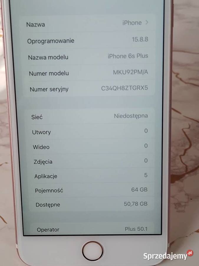 Iphone 6s plus 74 gb Słubice